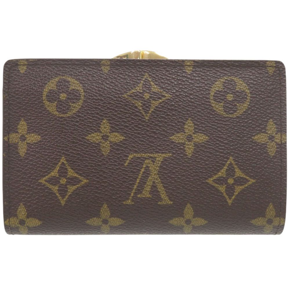 ベタなし ルイ ヴィトン ポルト モネ ビエ ヴィエノワ モノグラム M 61663 二つ折り財布 LV 0840 LOUIS VUITTON