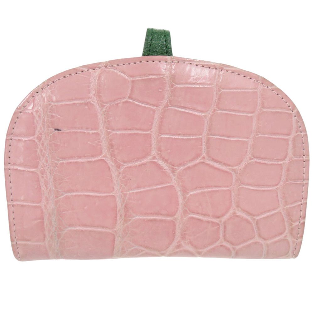 キタムラ イチゴ ケーキ スイーツ クロコダイル ピンク カードケース 財布 0346 Kitamura