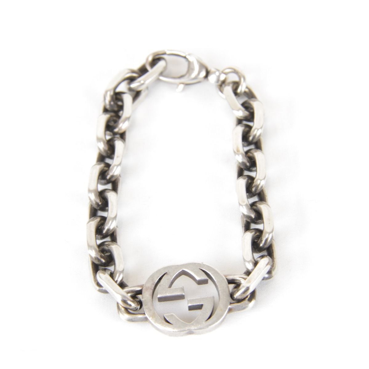 USED』GUCCI【グッチ】 インターロッキング 箱有 ブレスレット
