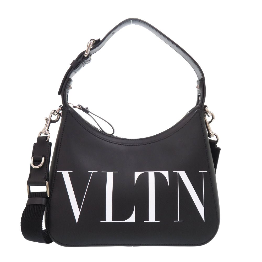 ヴァレンティノ ガラヴァーニ ホーボー レザー ブラック 2 way ハンドバッグ ショルダーバッグ 黒 0421 Valentino Garavani