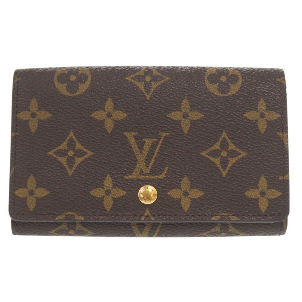 ベタなし ルイ ヴィトン ポルトモネ ビエ トレゾール モノグラム M 61730 ブラウン 二つ折り財布 LV 1732 LOUIS VUITTON