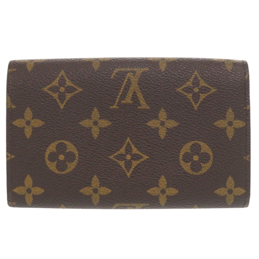 ベタなし ルイ ヴィトン ポルトモネ ビエ トレゾール モノグラム M 61730 ブラウン 二つ折り財布 LV 1732 LOUIS VUITTON