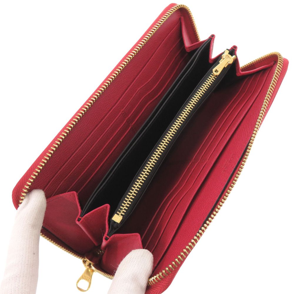  ♥ ロエベ アナグラム レザー レッド 長財布 赤 1240 LOEWE その他 小物