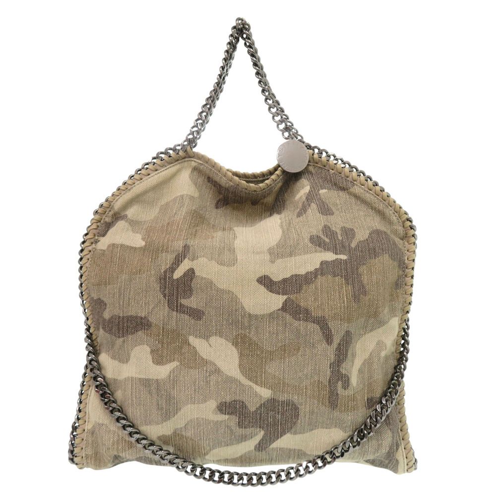 ステラマッカートニー ファラベラ フォールドオーバー カモフラージュ柄 234387 キャンバス ベージュ 2 way ハンドバッグ 1046 Stella McCartney