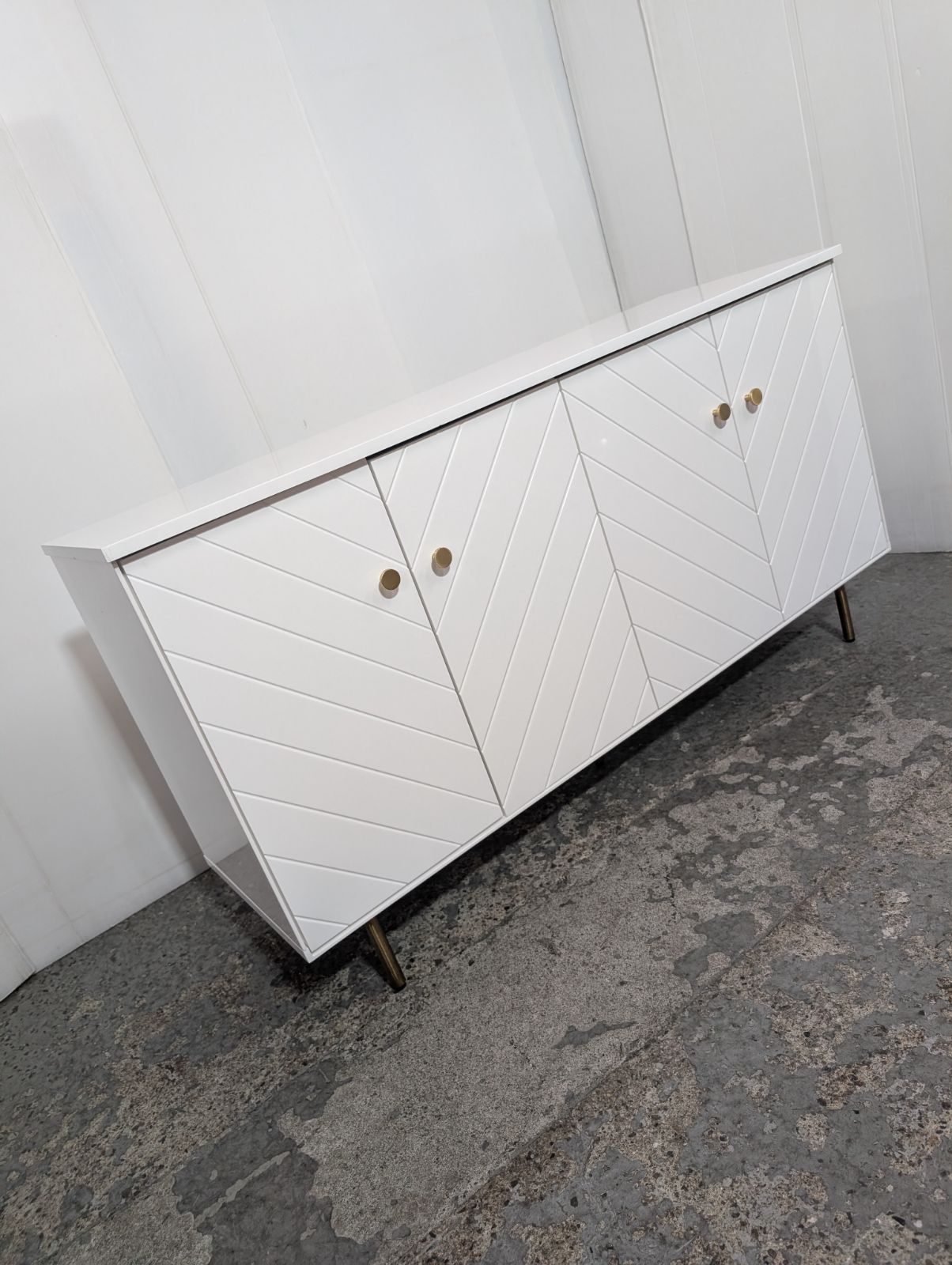 フランフラン Francfranc ソルティール2 キャビネット サイドボード ホワイト リビング収納 インテリア姫系