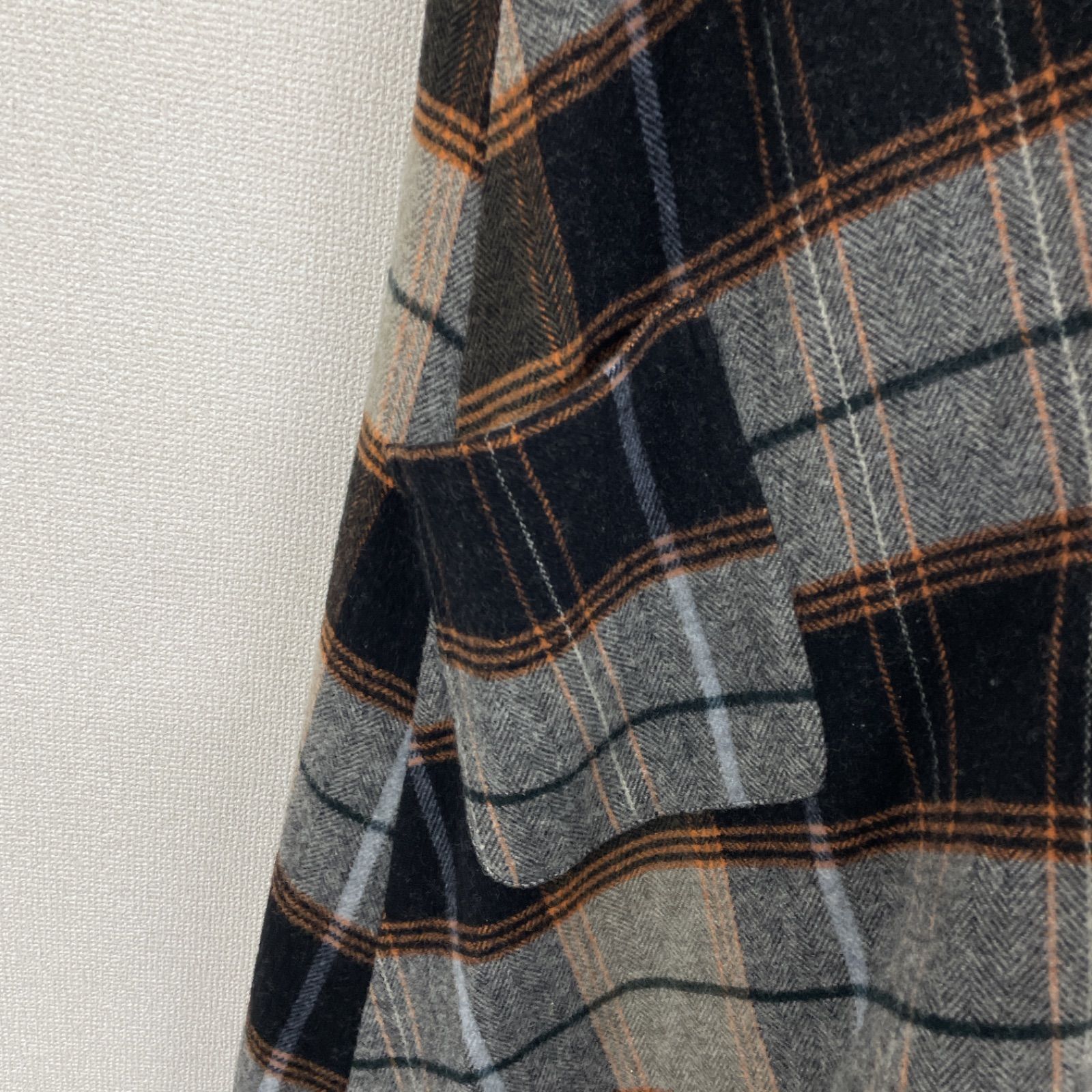 y'sワイズ チェックウールワンピース1 ジレ 未使用 y'sワイズ チェック