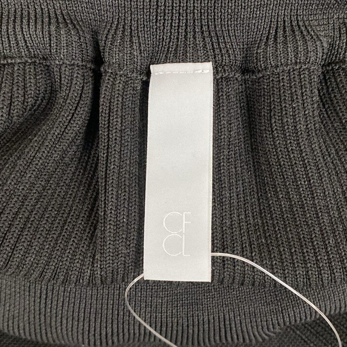 CFCL シーエフシーエル パンツ サイズ1 S レディース 黒 クロップド 半端丈 ニット ウエストゴム その他 パンツ レディース