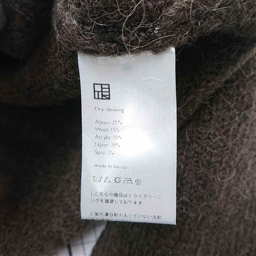  ⊇ オオトロ OHOTORO アルパカ混ウールカーディガン ブラウン系 レディース E その他 ルームウェア パジャマ