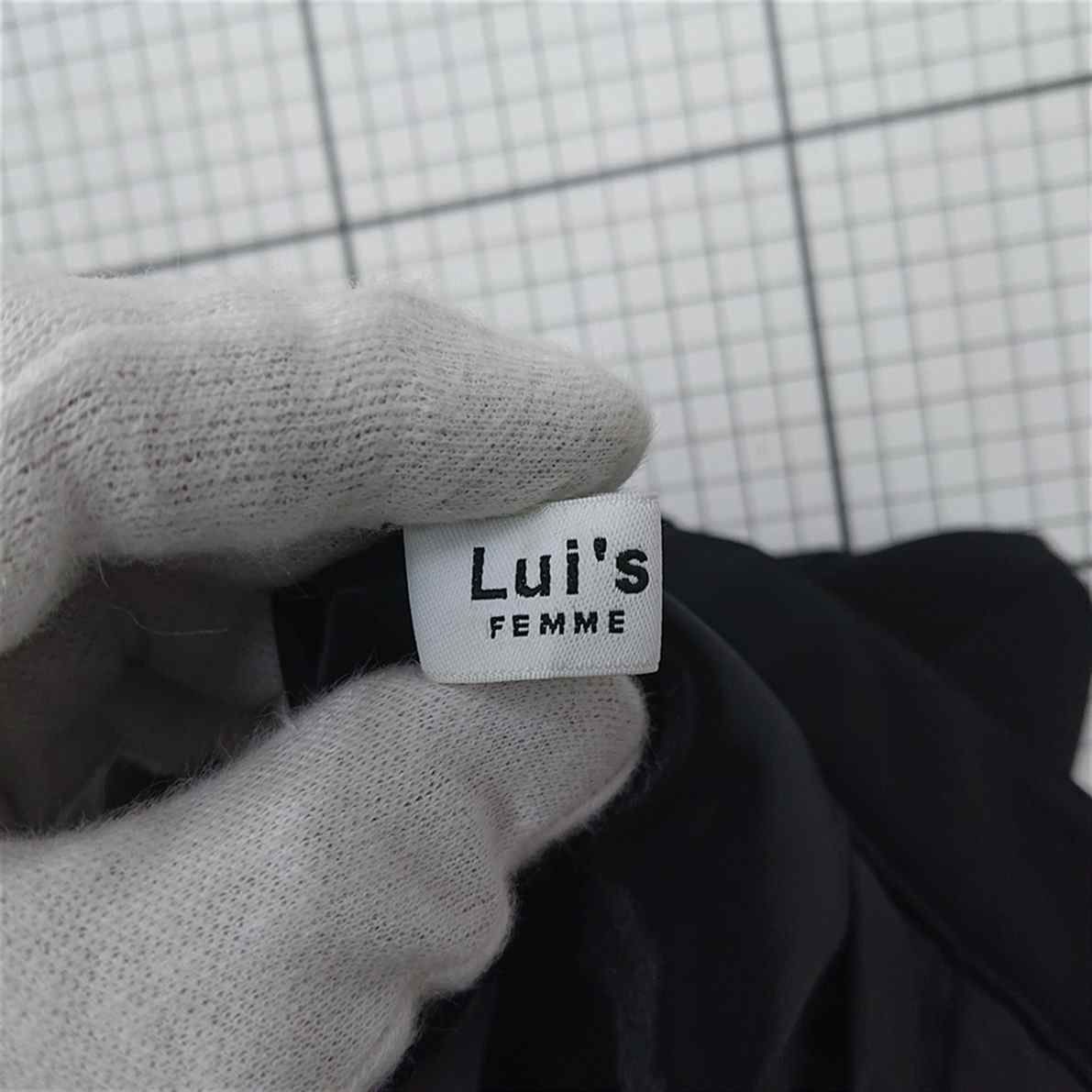  Θ ルイス Lui s FEMME ワイドパンツ ブラック系 レディース E ワイドパンツ イージーパンツ パンツ