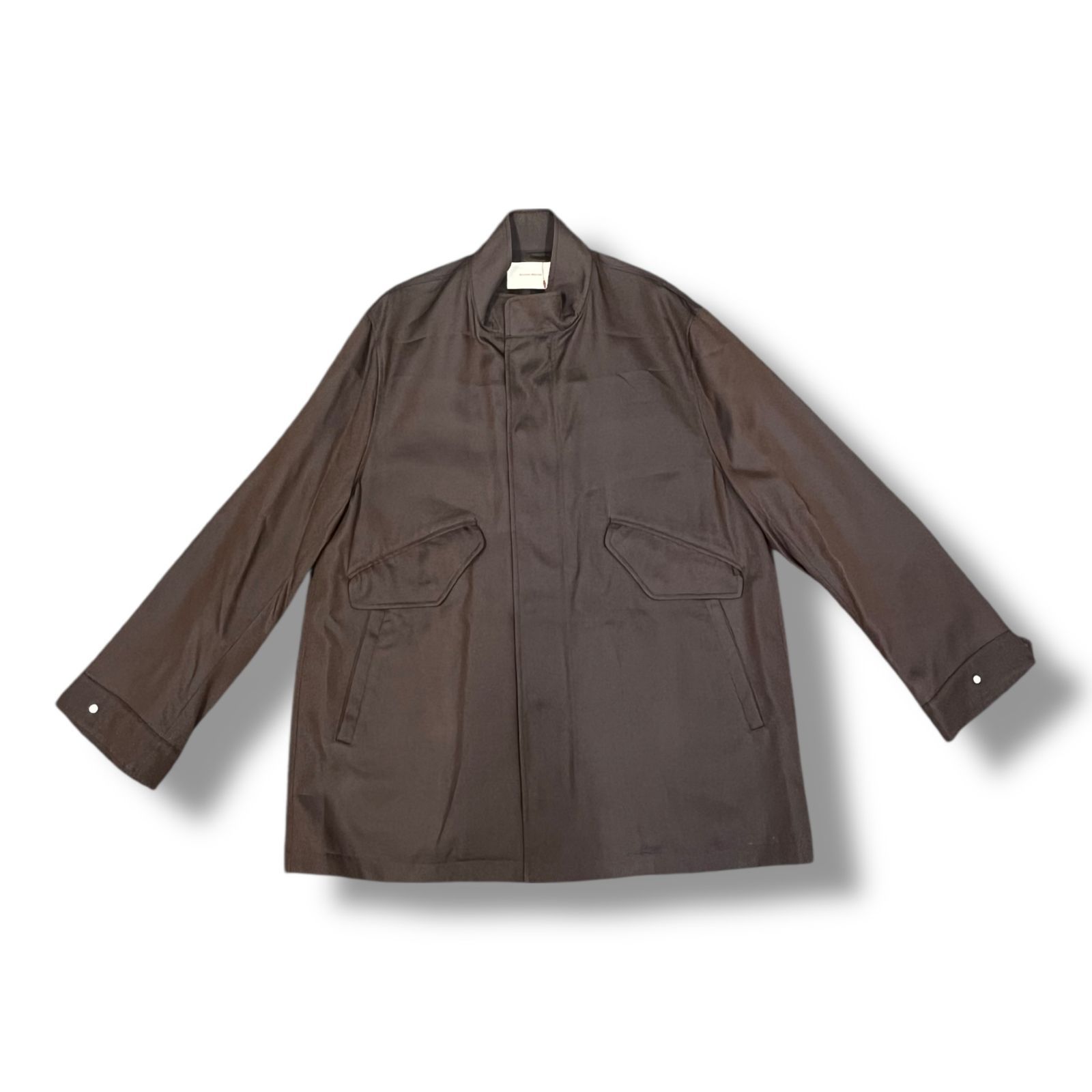 参考上代39 600円 ♥品 MAISON SPECIAL Lyocell Twill Chambray Dress Over Mods Coat リヨセルツイルモッズコート ユニセックス メゾンスペシャル ブラウン 1 850 A 2