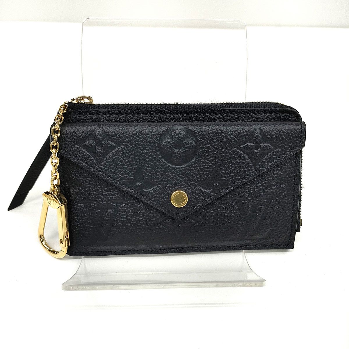 LOUIS VUITTON ルイ ヴィトン カードケース ポルト カルト･レクト ヴェルソ モノグラム アンプラント コインケース M 69421 レディース レザー ブラック