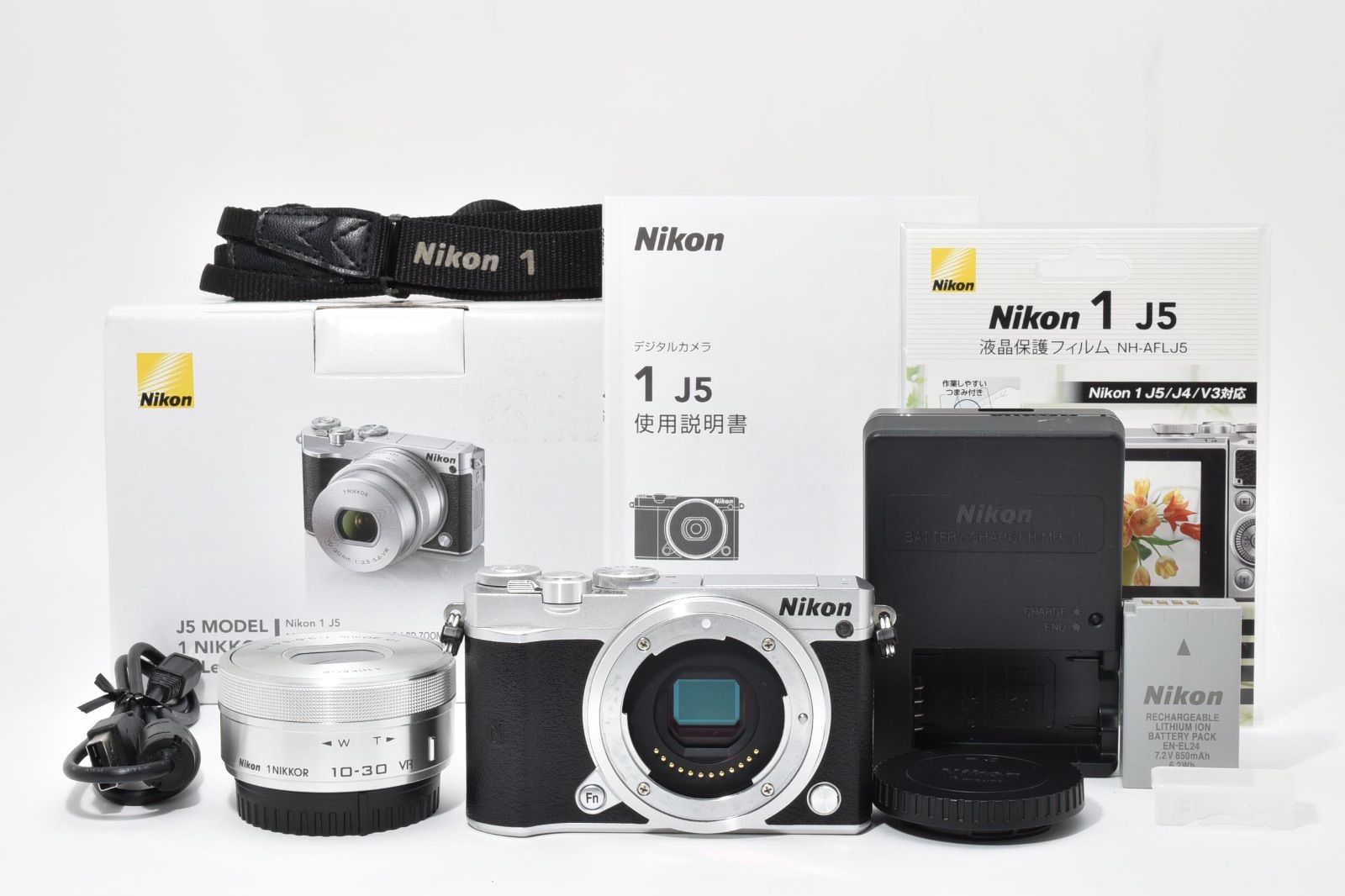 【美品】ニコン Nikon1 J5 パワーズームキットカメラ 美品】ニコン NIKON 1 J5 パワーズームキット Wi-Fi搭載 - メルカリ