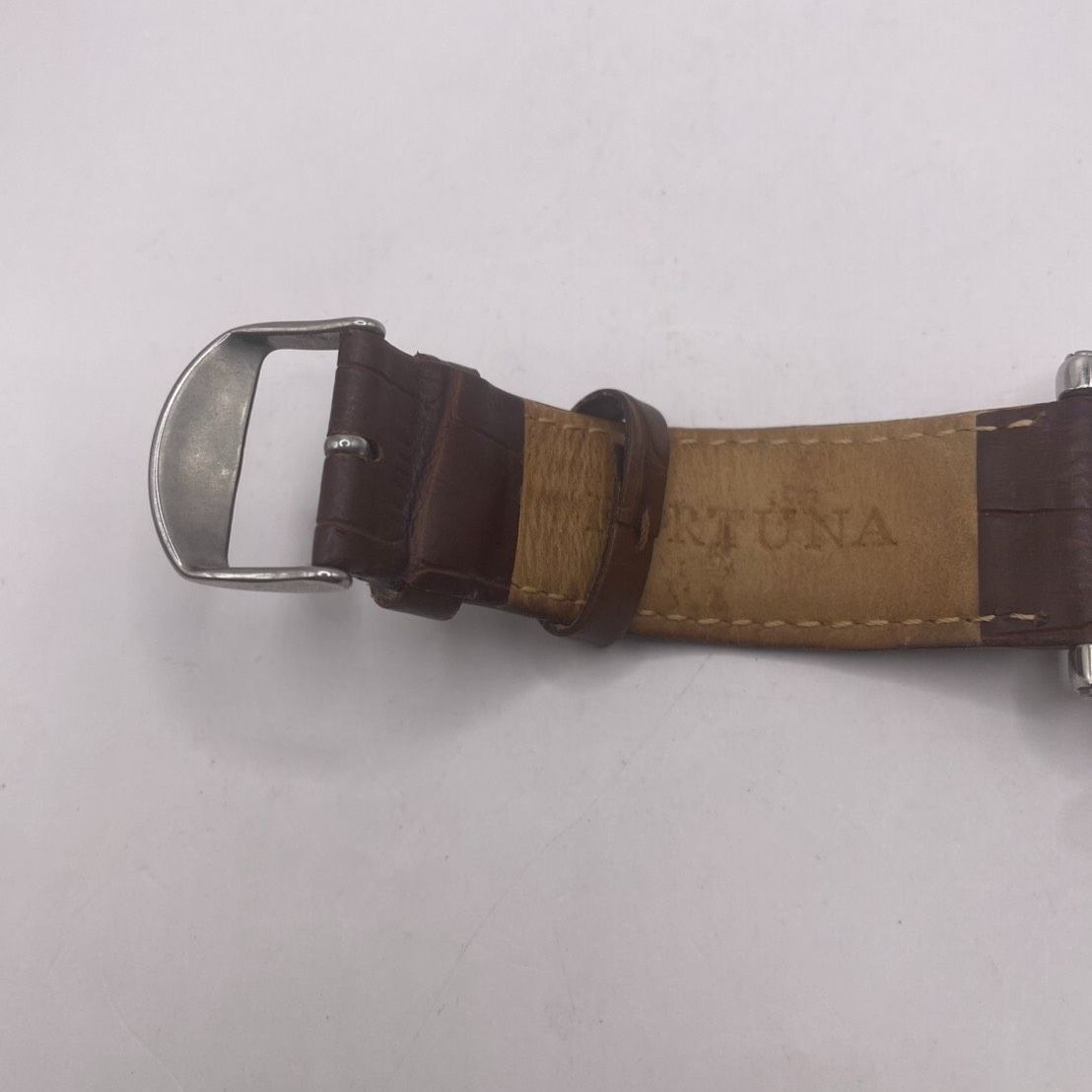  FORTUNA 腕時計 自動巻き 手巻き機能付き メンズ 男性 アンティーク ヴィンテージ ステンレス スチール 革 ベルト 自動巻き式 手巻き式 ビンテージ ゴージャス コレクター 紳士 時計 watch 自動巻き時計 腕時計(アナログ)