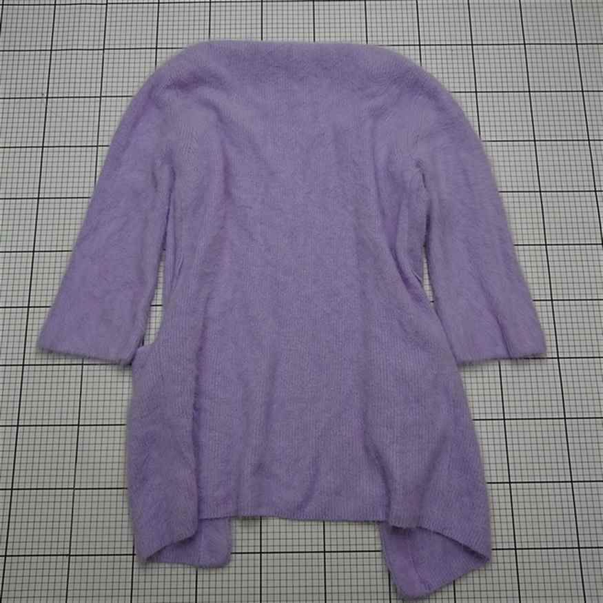 ⊇ ヴェニット venit VEK 6721 B アンゴラ混カーディガン ラベンダー系 38 レディース E