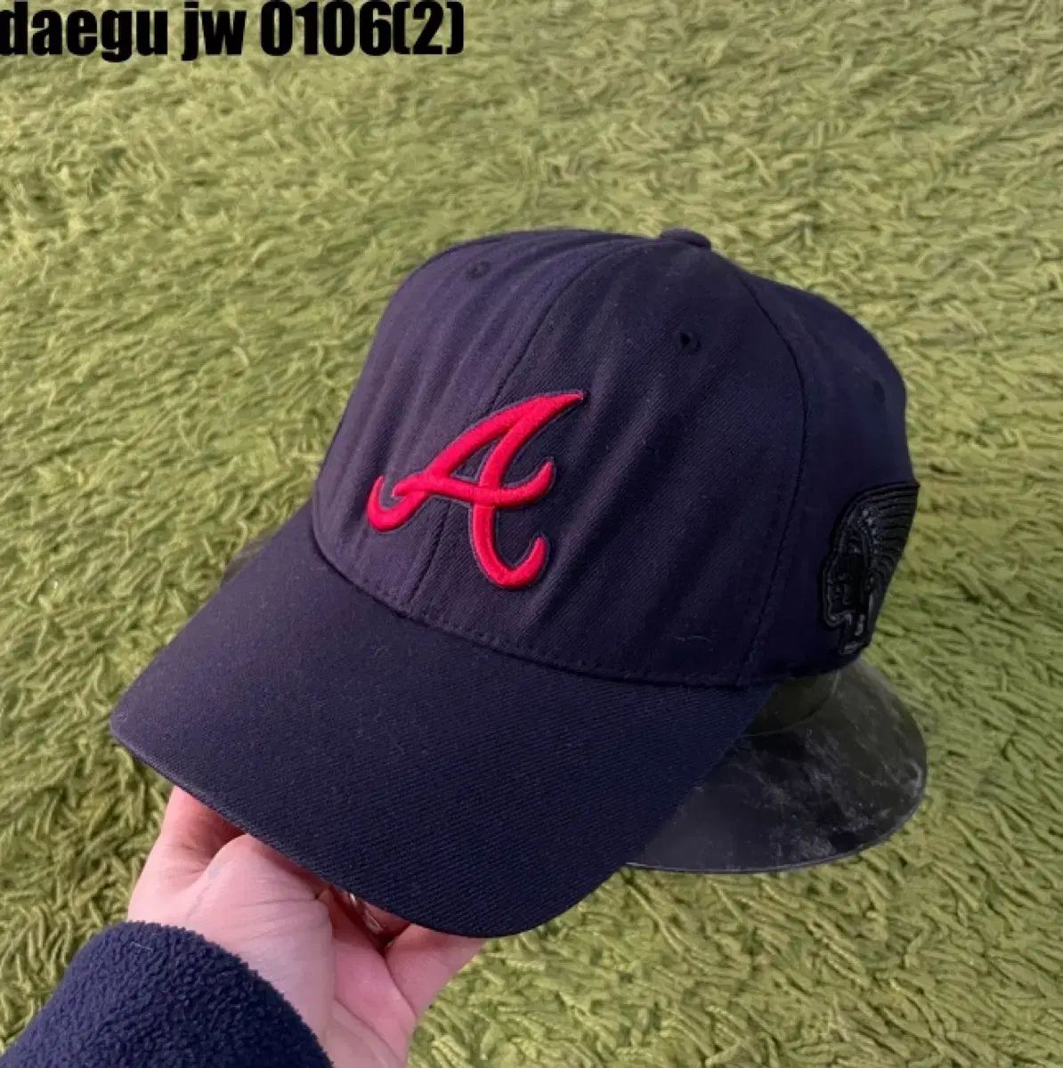 アトランタ・ブレーブス ベースボールキャップ ネイビー - メルカリ