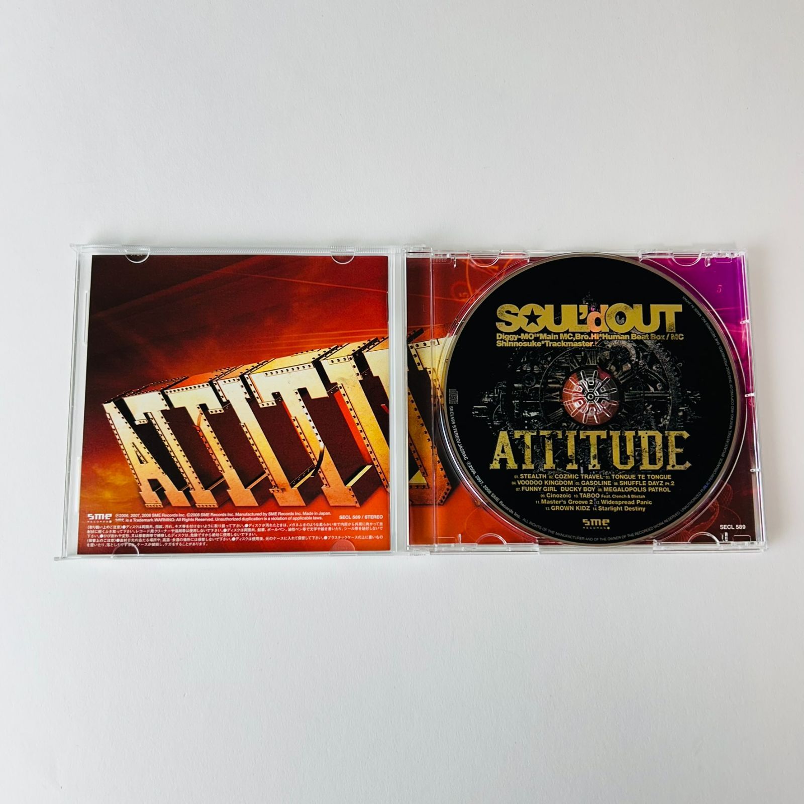 SOUL'd OUT（ソウルド・アウト）ATTITUDE (初回盤) スリーブケース