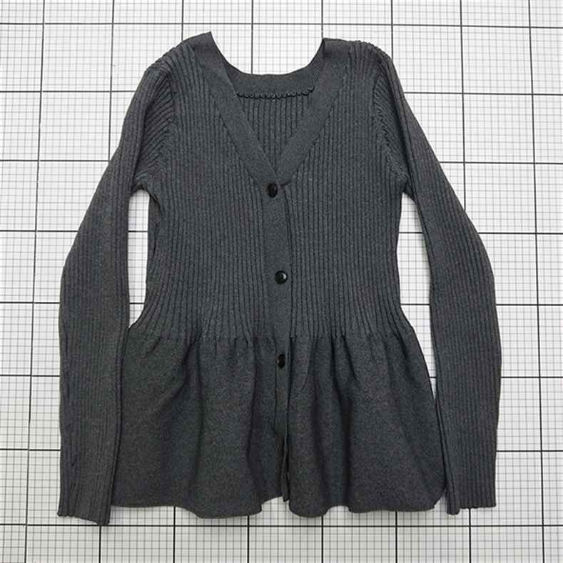 ⊇ ガリャルダガランテ ペプラムカーディガン グレー系 レディース E