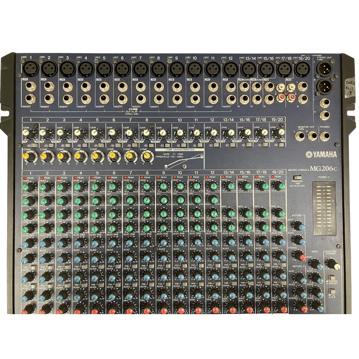 Yamaha MG206C アナログミキサー YAMAHA MG206C アナログミキサー 20ch ヤマハ ミキシングコンソール