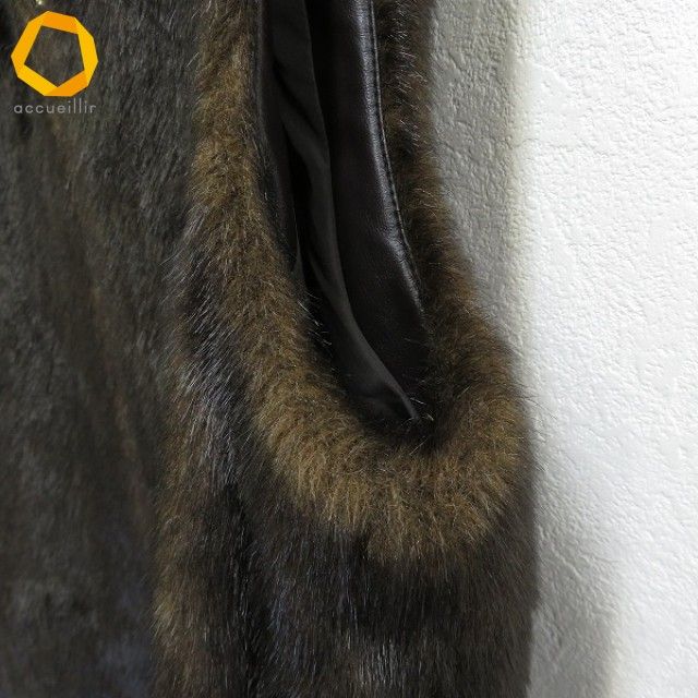 w ダーマコレクション DAMA collection フェイクファー ベスト 2 こげ