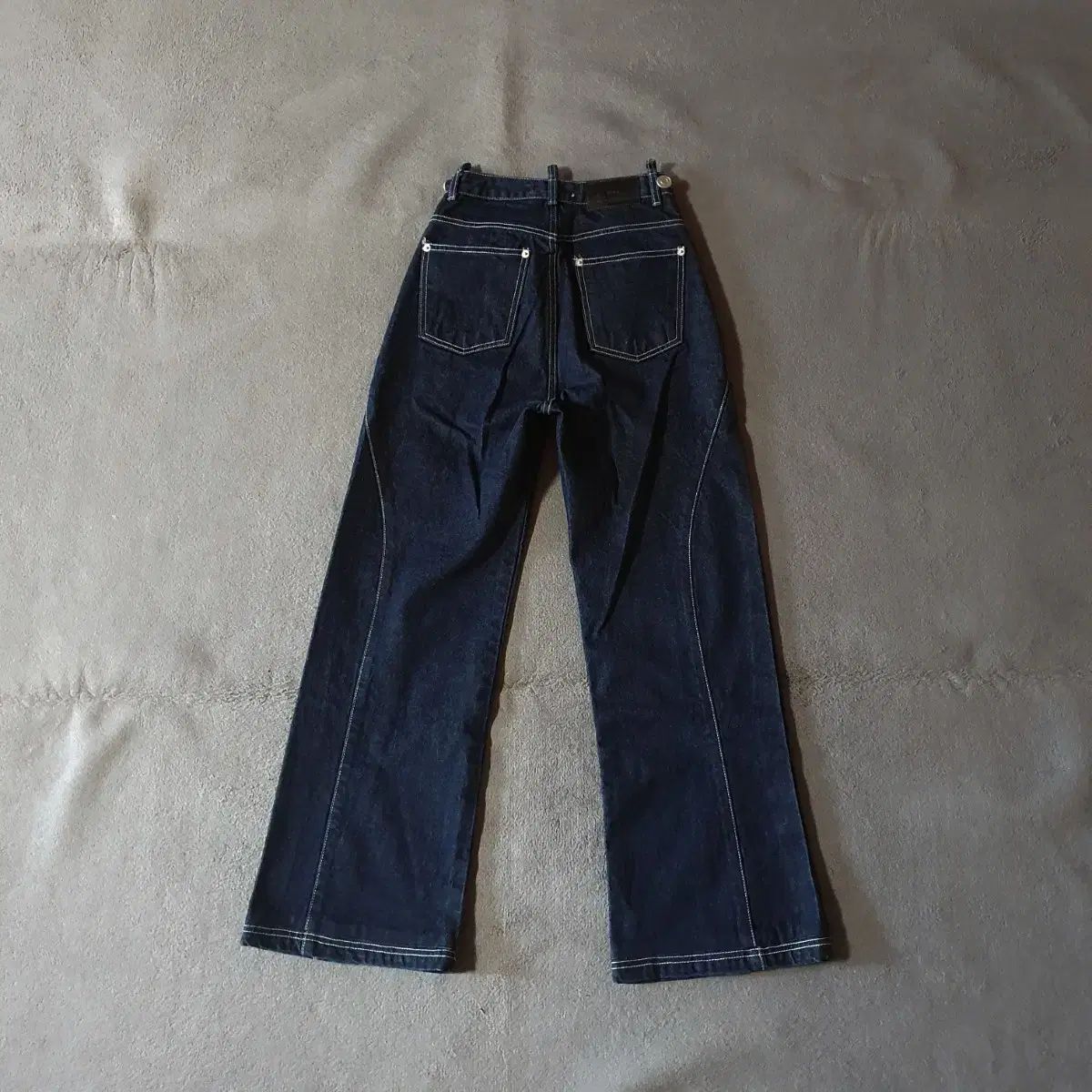  YUSE ユズ cignature シグネチャー ストレート LINE ロウ デニム パンツ S Indigo その他 デニム ジーンズ