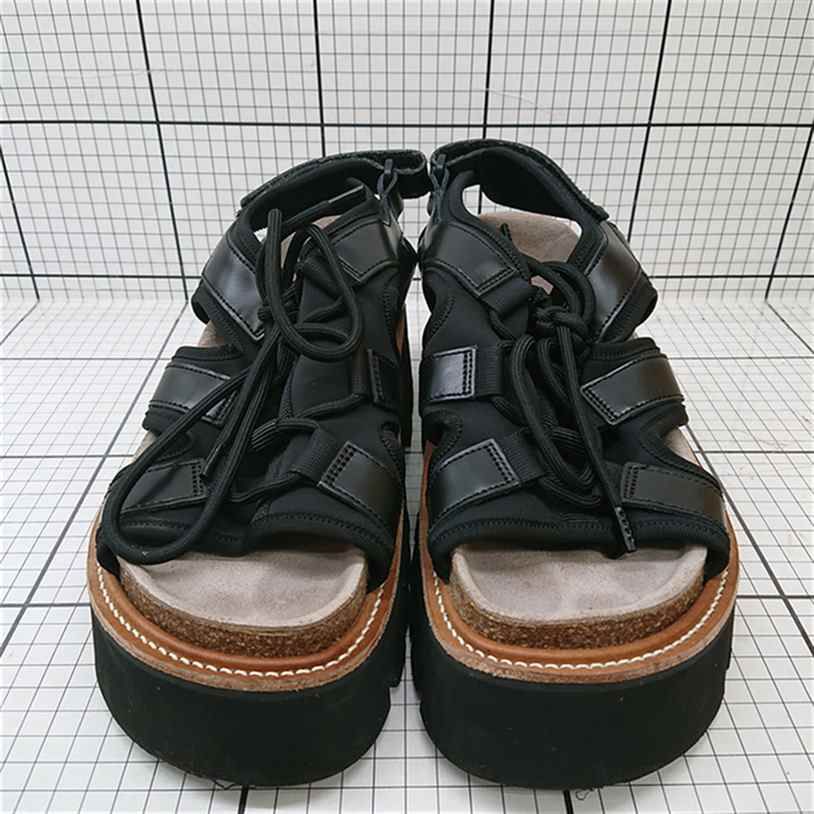 ⊂ MAISON SPECIAL Shoe Factory 厚底サンダル ブラック系 レディース E