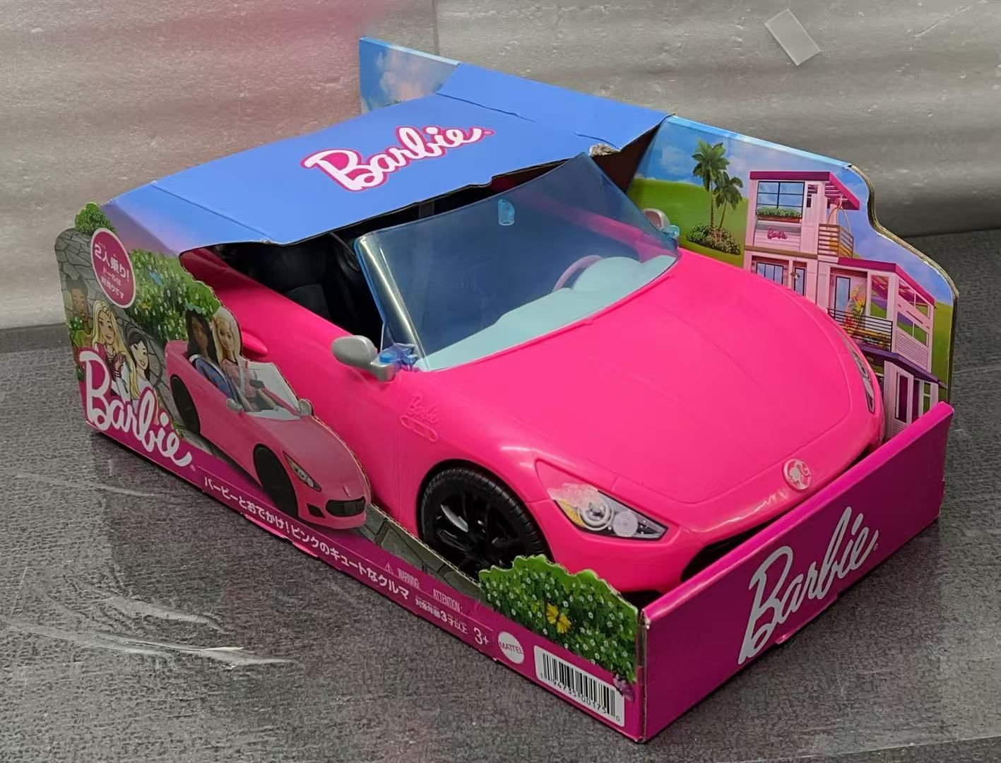 ピンクのキュートなクルマ バービー人形 乗り物おもちゃ **4419241