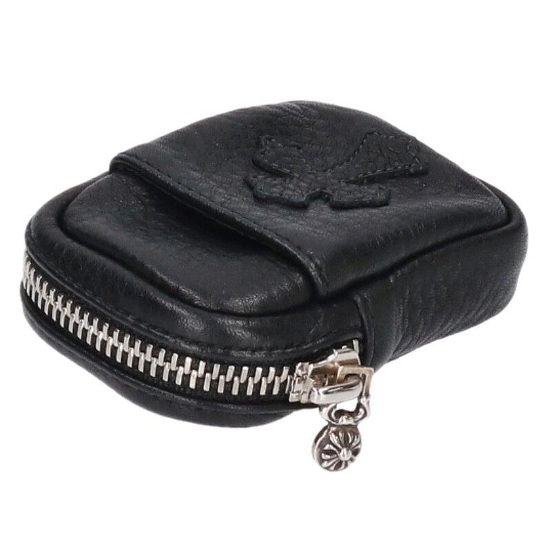 クロムハーツ MICRO TAKA/マイクロタカ クロスパッチ付きレザーポーチ