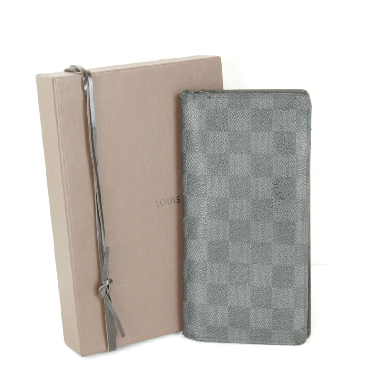 ルイ ヴィトン ポルトフォイユブラザ 箱有 N 62665 長財布 ダミエグラフィットキャンバス ブラック