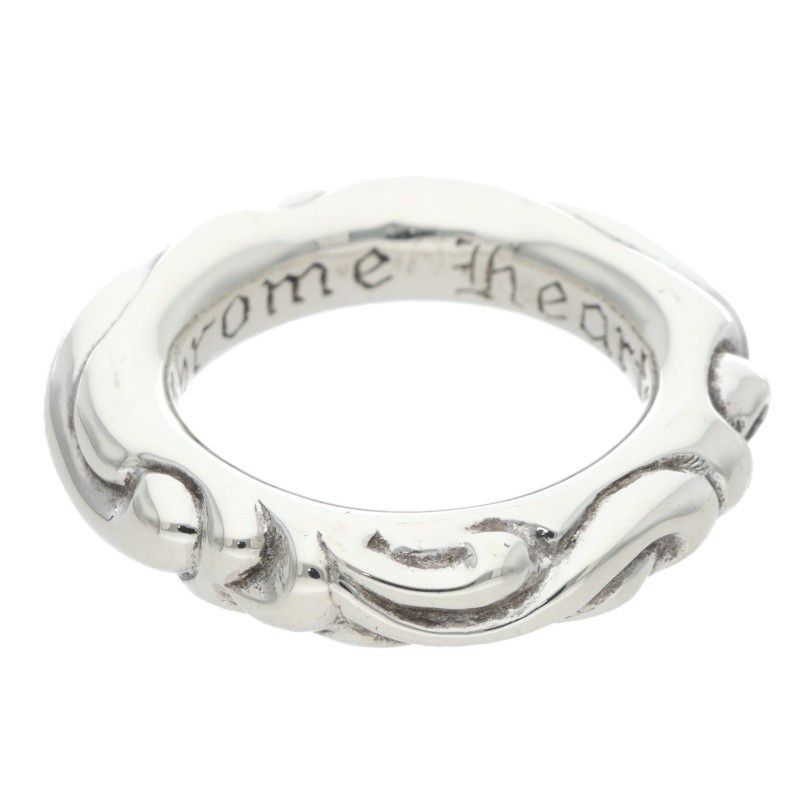 クロムハーツ SCRL BAND スクロールバンド シルバーリング メンズ 9号 12 28～1 6 発送 問い合わせ遅延