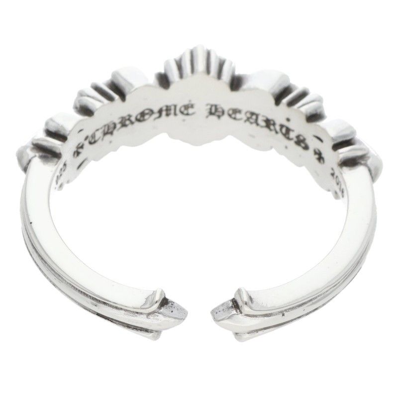 ベイビークラシックダブルフローラル シルバーリング