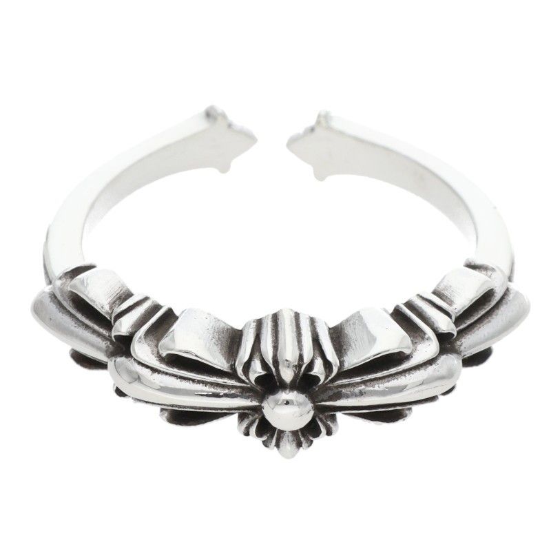 クロムハーツ BABY CLSC ベイビークラシックダブルフローラル シルバーリング メンズ 17 5号 12 28～1 6 発送 問い合わせ遅延