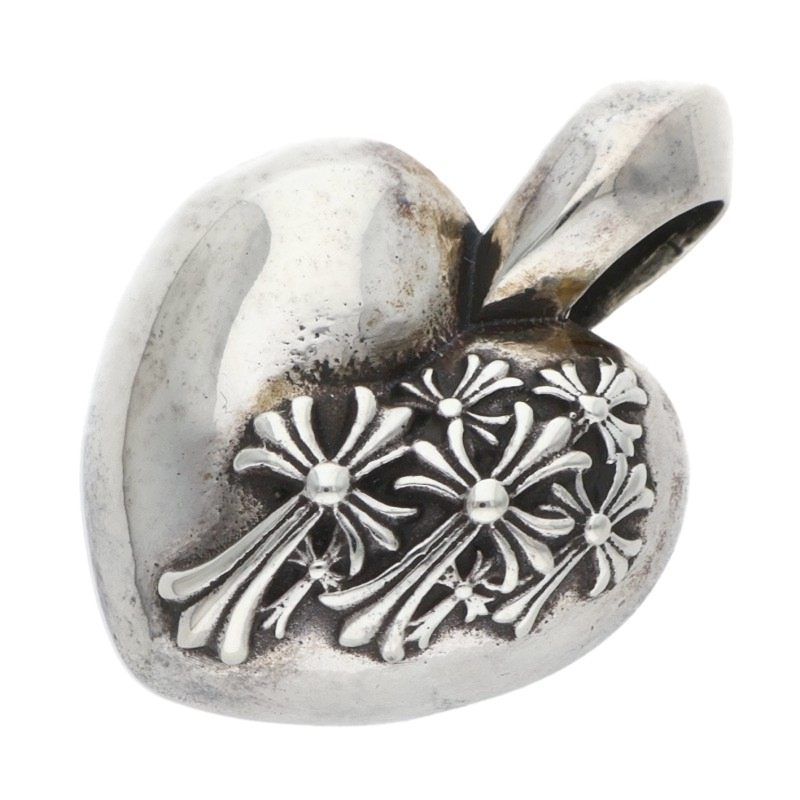 クロムハーツ RIP HEART シルバーネックレストップ メンズ 12|28～1|6 発送 問い合わせ遅延