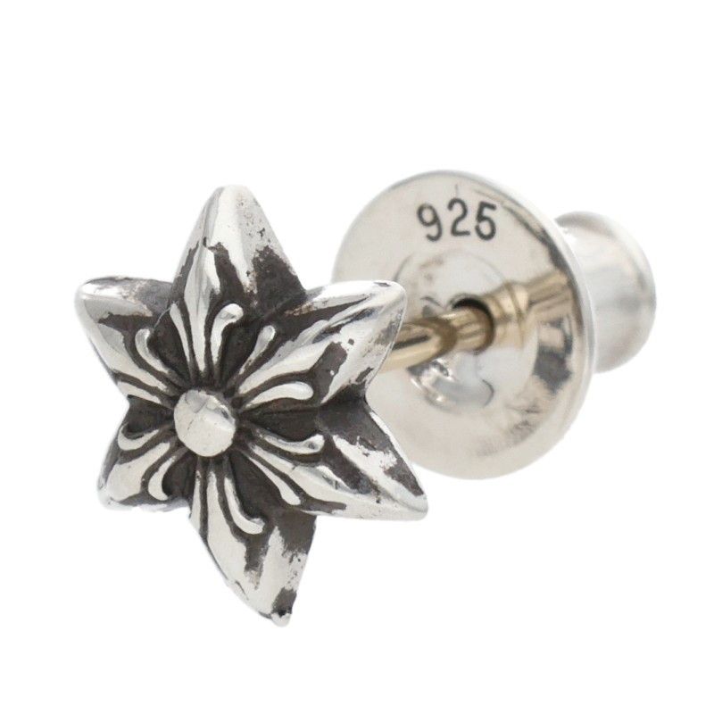 クロムハーツ CO STAR|スタースタッド シルバーピアス メンズ 12|28～1|6 発送 問い合わせ遅延