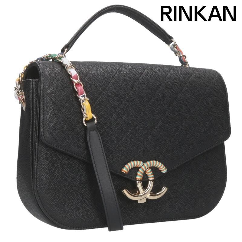 シャネル ハーフココ キャビアスキンチェーンショルダーバッグ レディース 12 28～1 6 発送 問い合わせ遅延