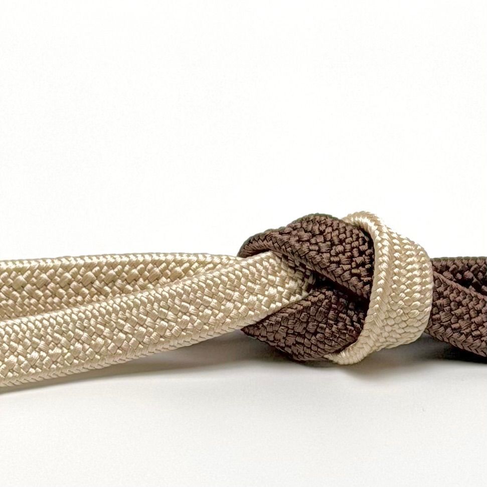 帯締め 中村正 角朝組 片綾ぼかし 江戸組紐 手組み 0354