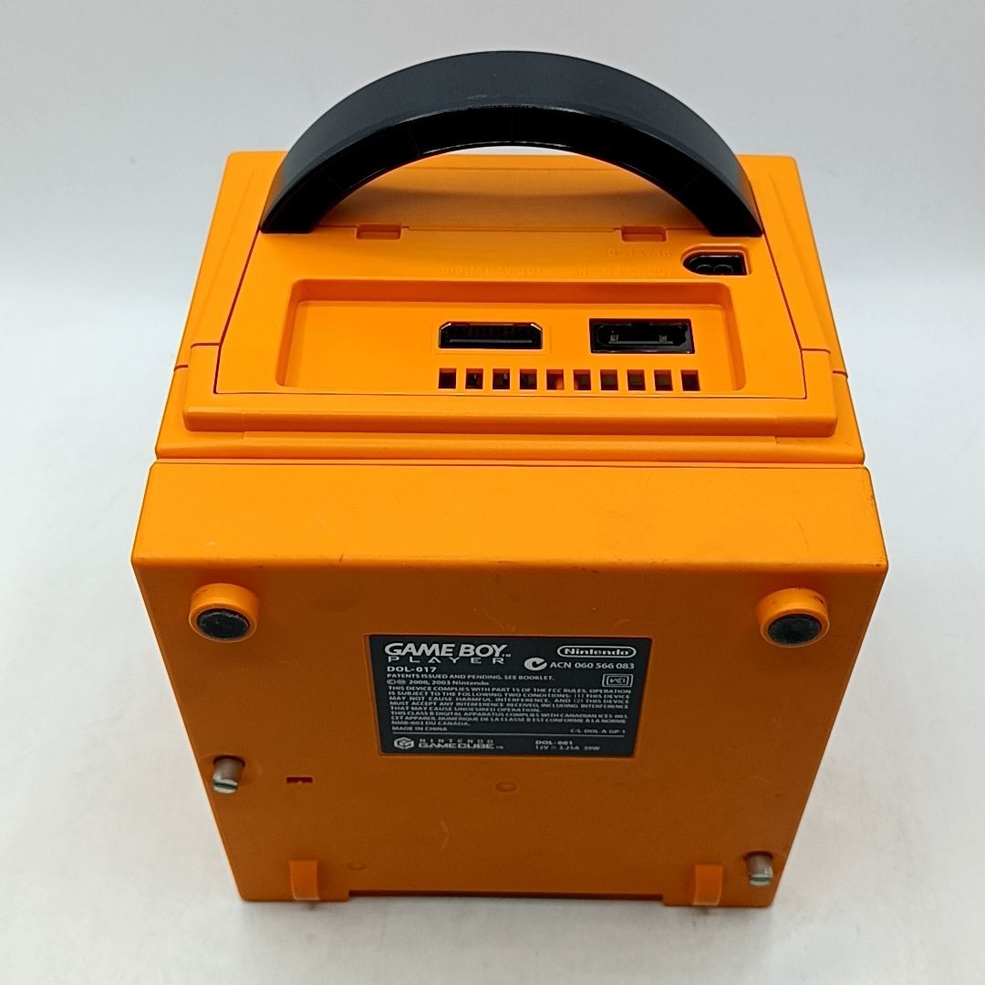 動作品 任天堂 ゲームキューブ エンジョイ プラス パック オレンジ 裏蓋一個 ゲームボーイプレイヤー付属 Nintendo Gamecube Enjoy Plus Pack 有線接続ゲーム ロールプレイングゲーム