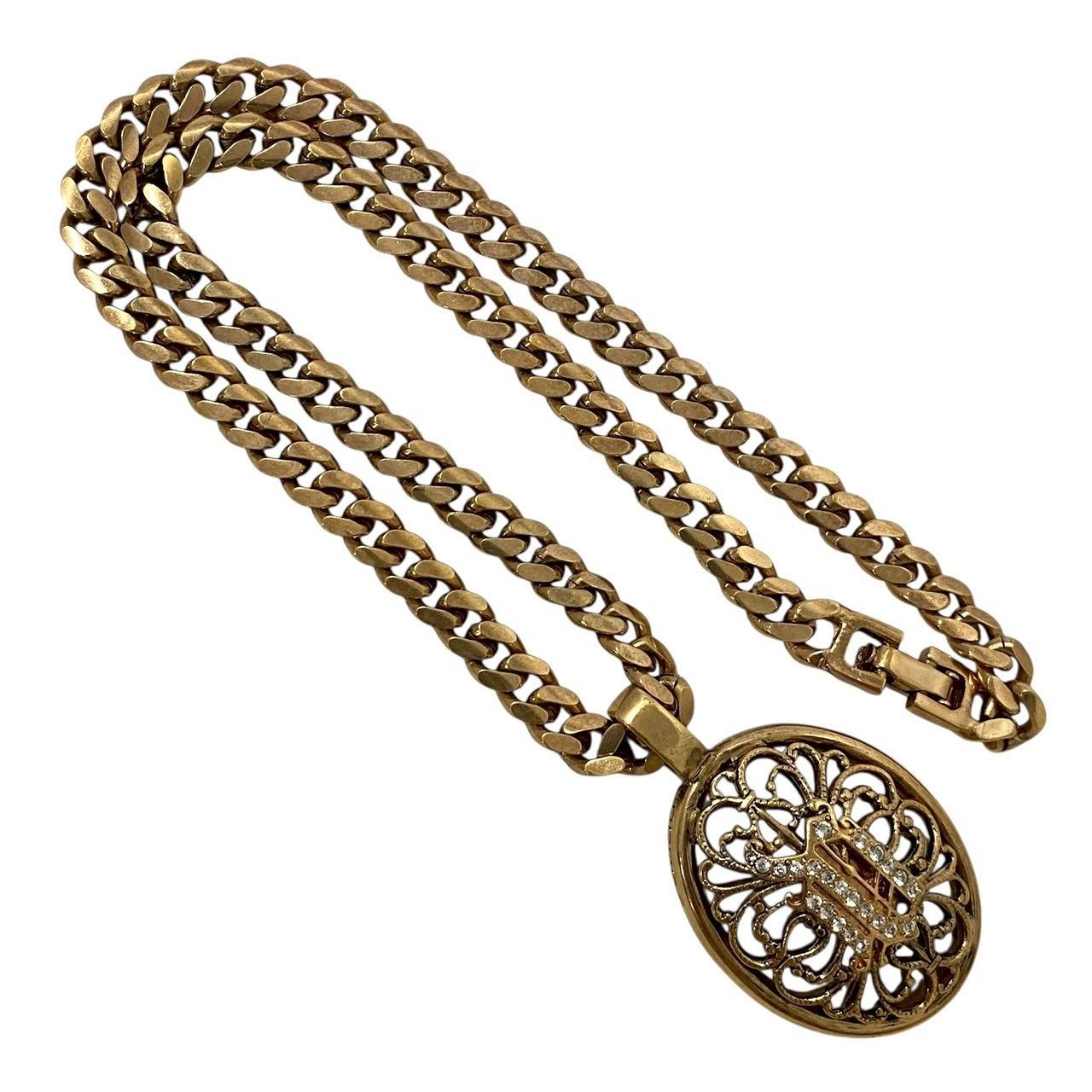 ジャンニベルサーチのネックレス GIANNI VERSACE ジャンニ ヴェルサーチ メデューサ バロッコ ロゴ