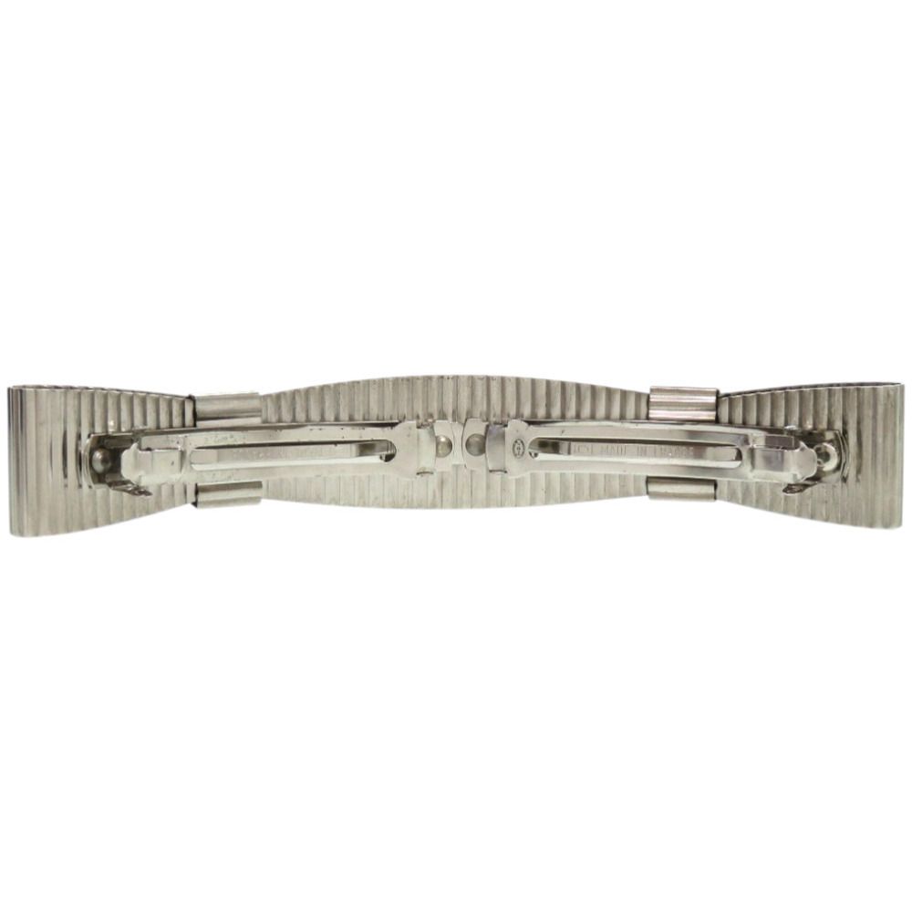 美品 シャネル ココマーク メタル シルバー バレッタ 0859 CHANEL