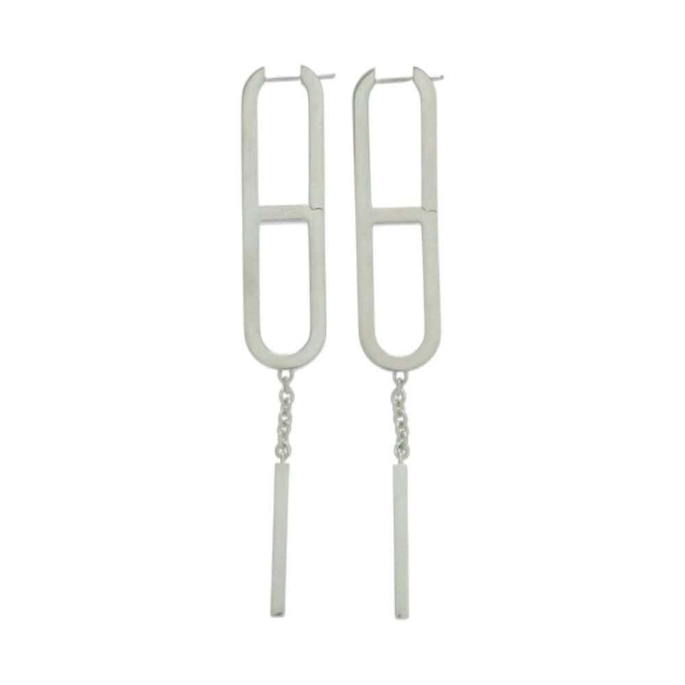 エルメス エヴァーシェーヌダンクル シルバー925 シルバー ピアス 0578 HERMES