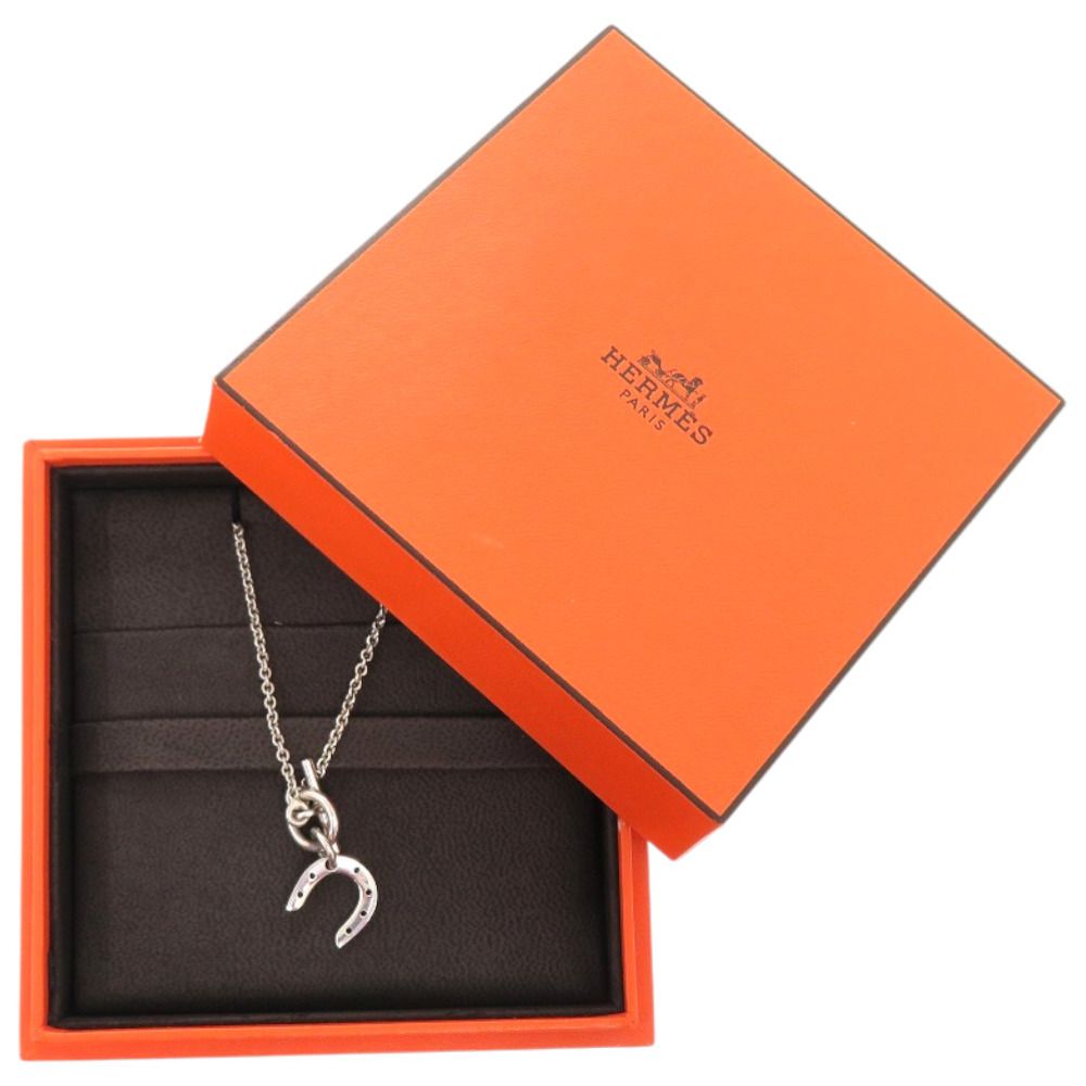HERMES エルメス ネックレス アミュレット ホースシュー □極美品□ HERMES エルメス アミュレット ホースシュー ネックレス