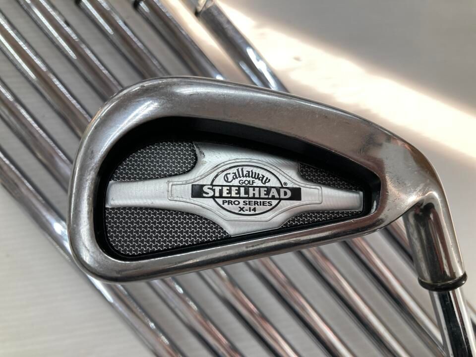 キャロウェイ スチールヘッドX-14プロシリーズ ライフル コンスタントウェイト Sフレックス アイアンセット ゴルフドゥ 新大宮