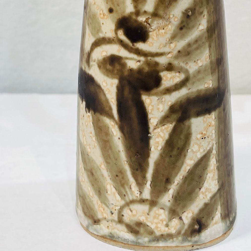 砥部焼青芳人形背の高い念ずれば花開く高29センチ