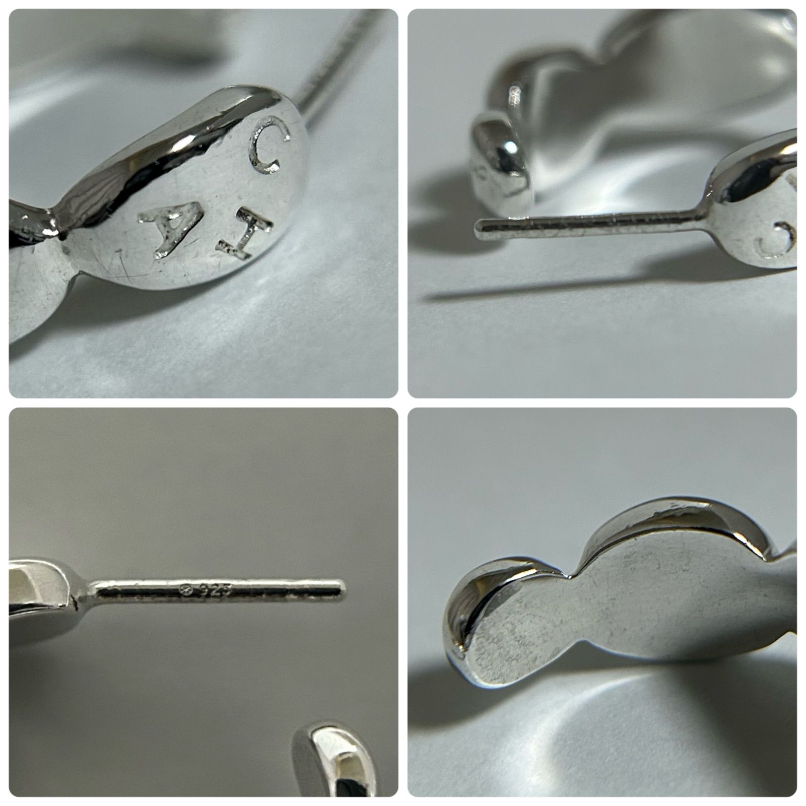 シャネル フープ ピアス ロゴ AG925 ヴィンテージ CHANEL - メルカリ