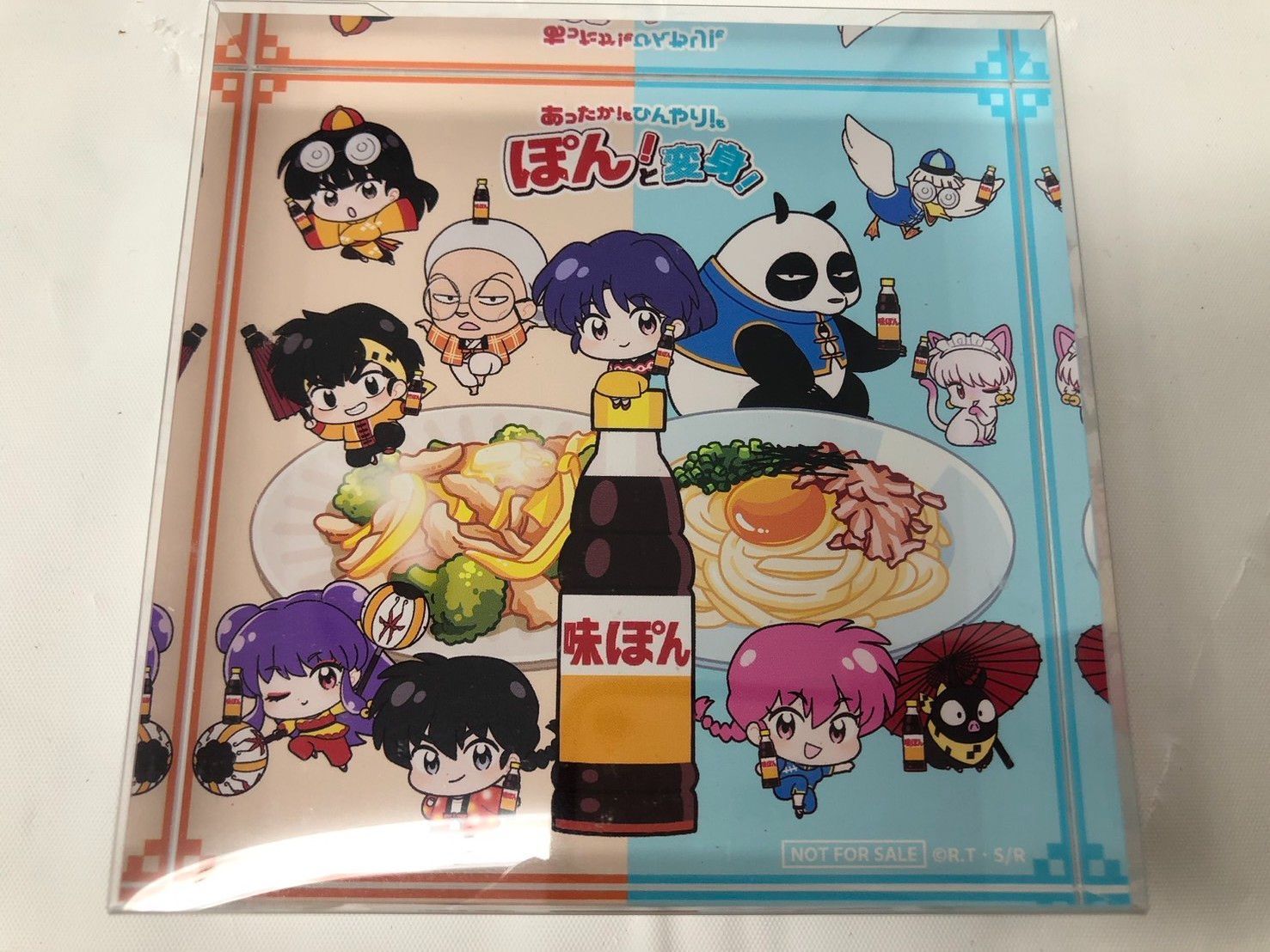 ◇非売品 らんま1/2 味ぽん コラボオリジナルアクリルブロック◇19839