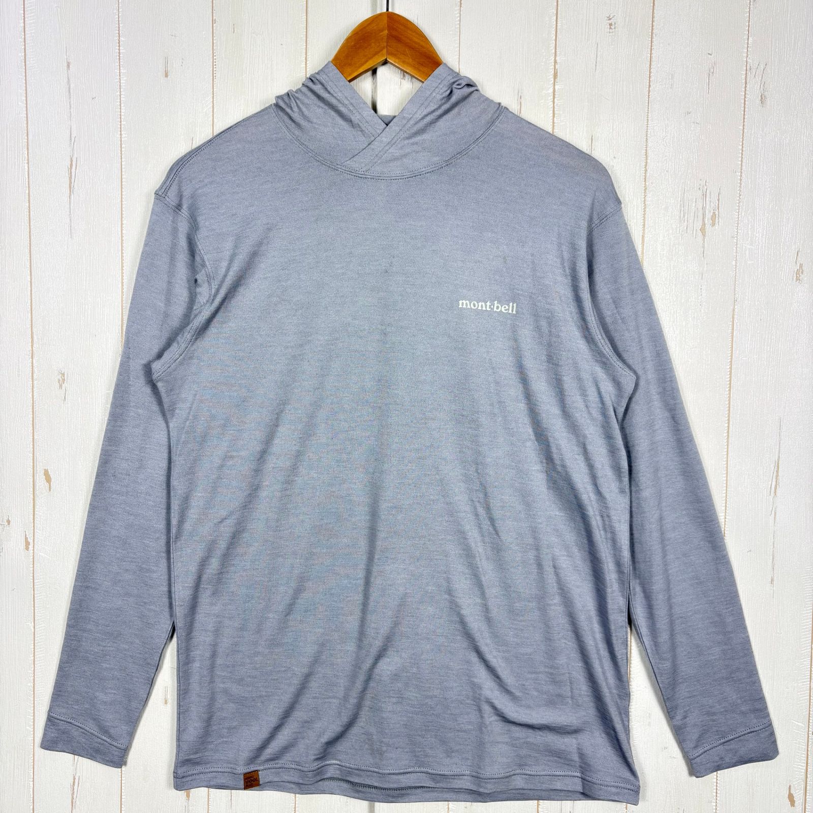 Men s グレー系 Montbell モンベル メリノ ウール プラス ライト パーカ Merino Wool Plus Light Parka メリノウール ウェア トップス インナー シャツ フーディ z 000