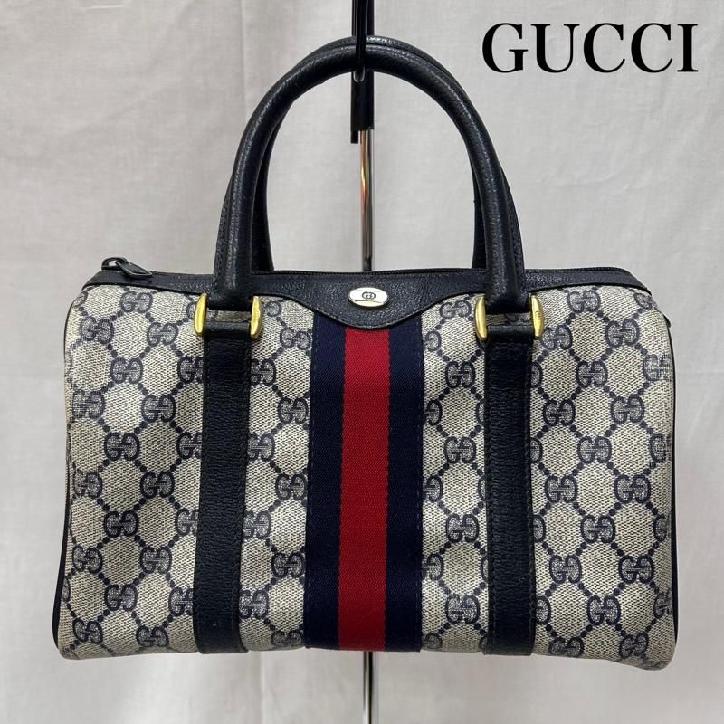 グッチ 80 s オールドグッチ シェリーライン GG柄 ミニボストンバッグ イタリア製 レディース - ISItems 古着