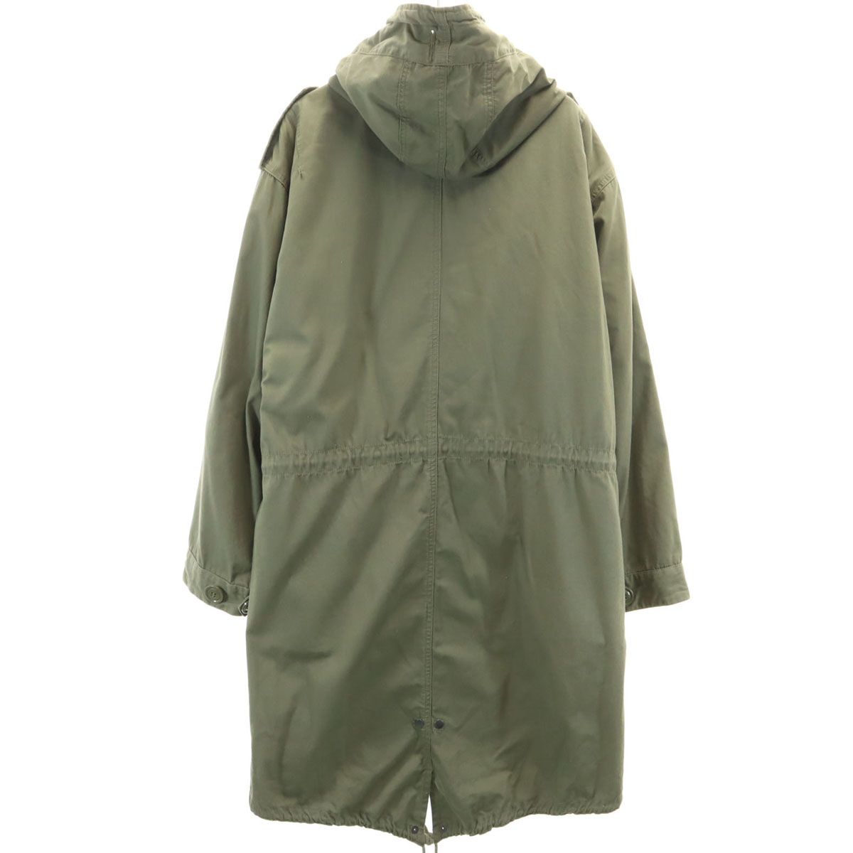 HOUSTON ヒューストン モッズコート XS カーキ ライナー付き メンズ