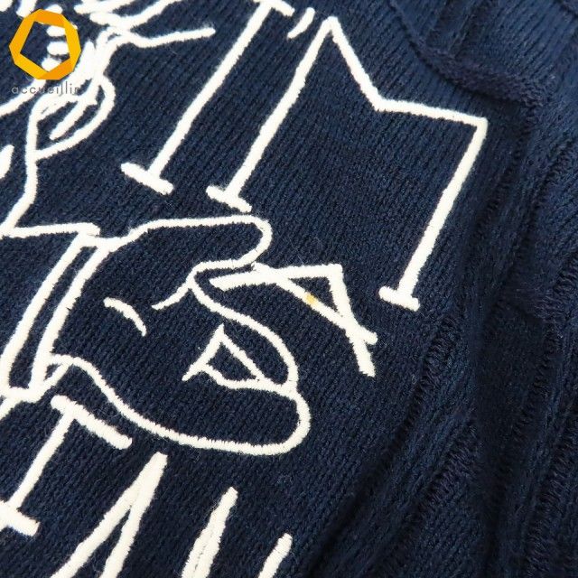 カステルバジャック　セーター カステルバジャック Castelbajac コットンニット セーター 刺繍 メンズ