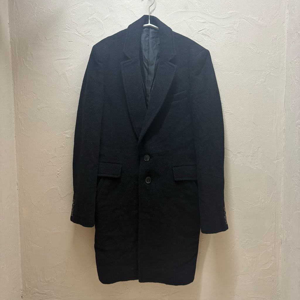 DIET BUTCHER SLIM SKIN ダイエットブッチャースリムスキン CHESTER COAT チェスターコート ブラック size 1 代官山B 01