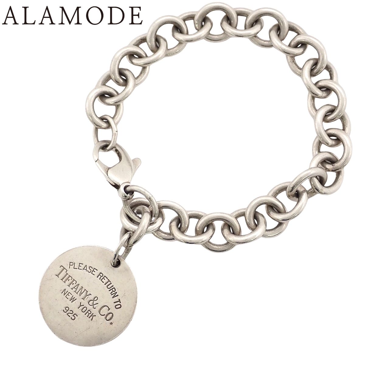 TIFFANY Co ティファニー リターン トゥ ラウンド タグ ブレスレット シルバー SV 925 ジュエリー アクセサリー チェーン シルバー銀 レディース アラモード
